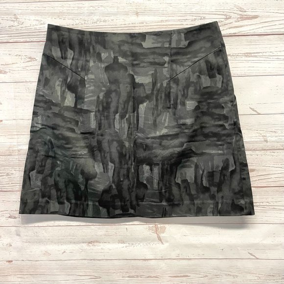 Theory Lorena Brushstroke Mini Skirt - Picture 2 of 6